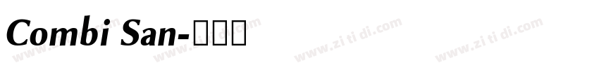 Combi San字体转换 Combi San字体转换